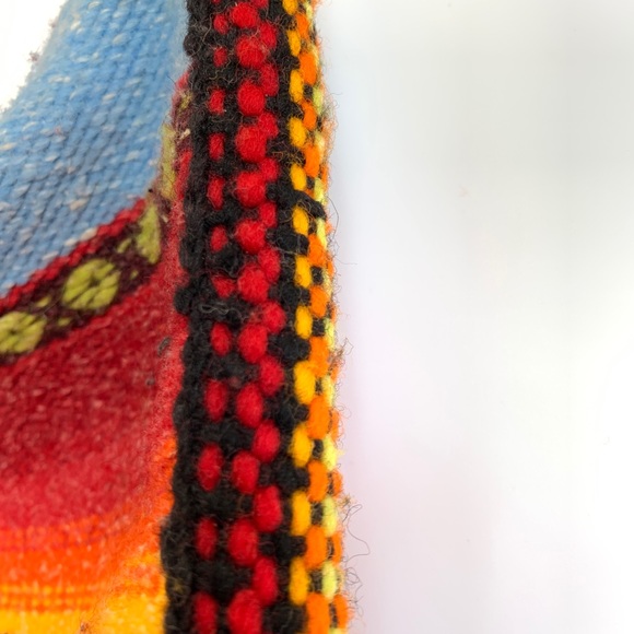 Stunning Sunset Coloured 💯% Wool Ecuador Bag - Picture 4 of 6